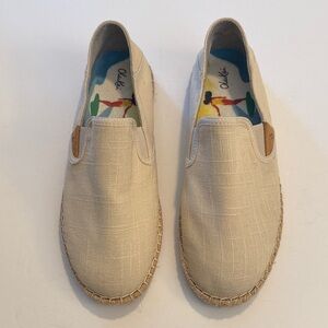 OLUKAI Kaula Pa'a Kapa Women's Espadrilles, Linen Slip-On Shoes